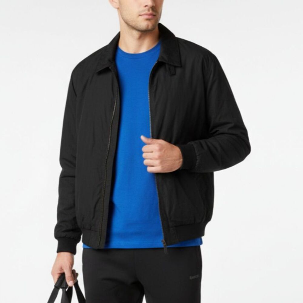 Weatherproof Men's Black Long Sleeve Zip Up Jacket L